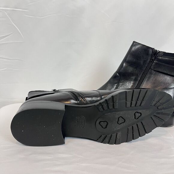 Circa Joan And David Women Black Buckle Zip Ankle Boots Size 10 NWOT - Picture 9 of 13